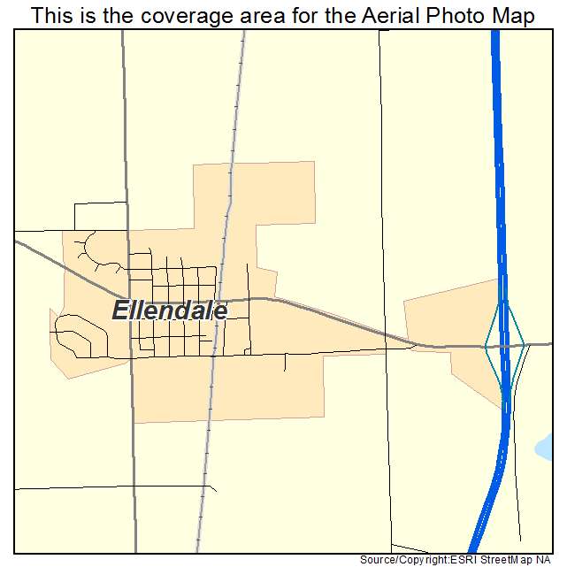 Ellendale, MN location map 