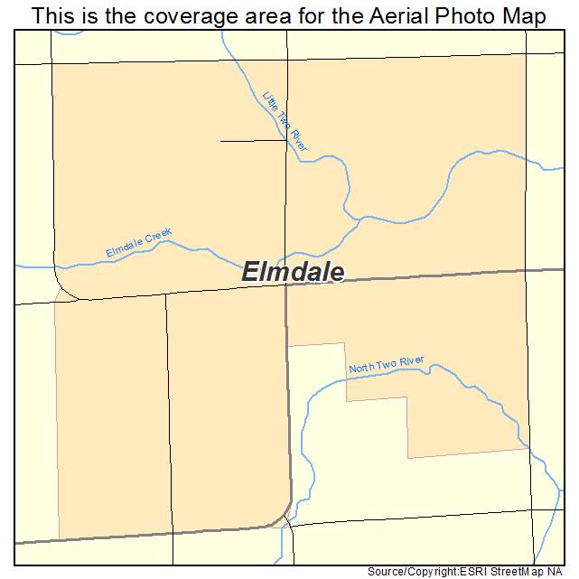 Elmdale, MN location map 