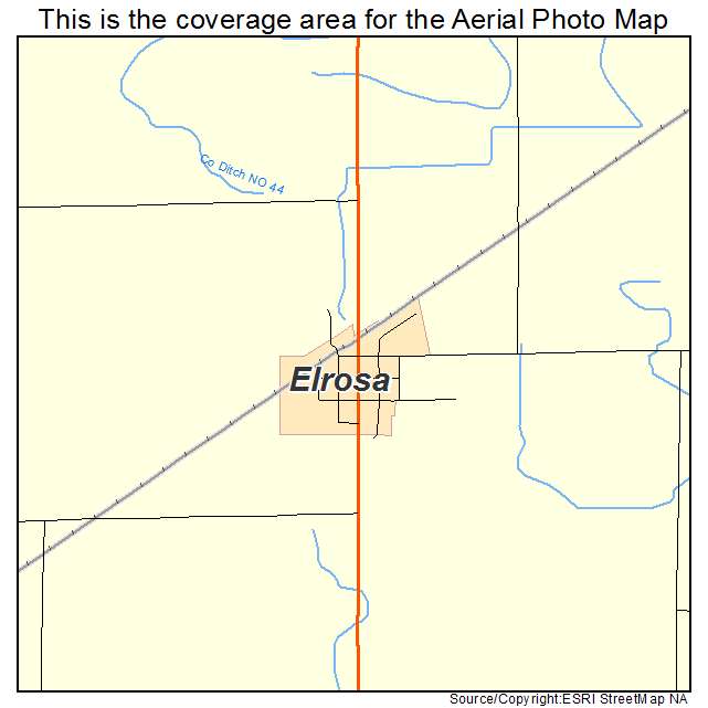 Elrosa, MN location map 