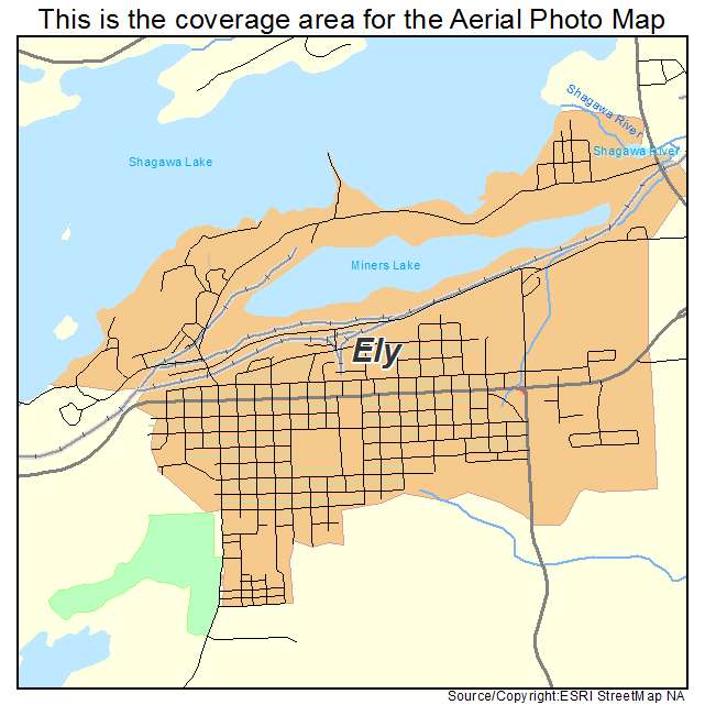 Ely, MN location map 
