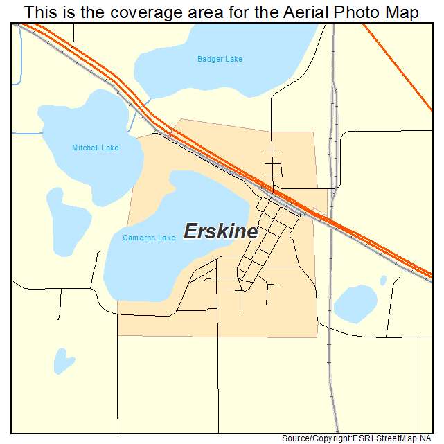 Erskine, MN location map 
