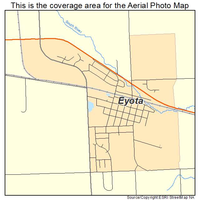 Eyota, MN location map 