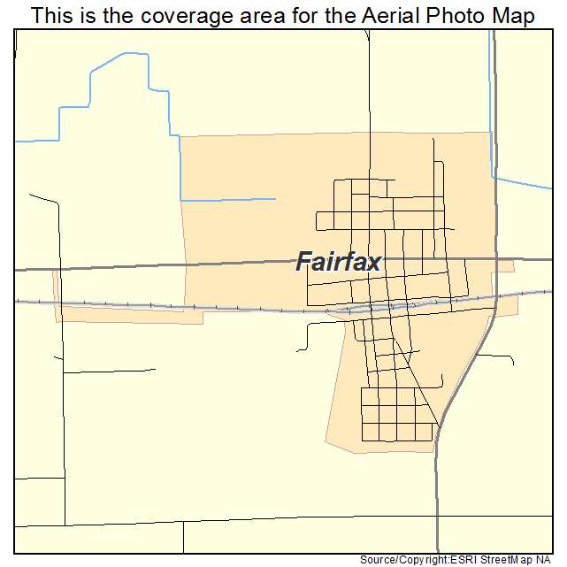 Fairfax, MN location map 