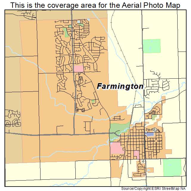 Farmington, MN location map 