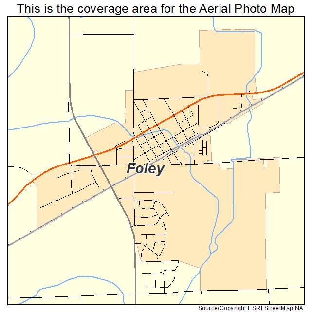 Foley, MN location map 