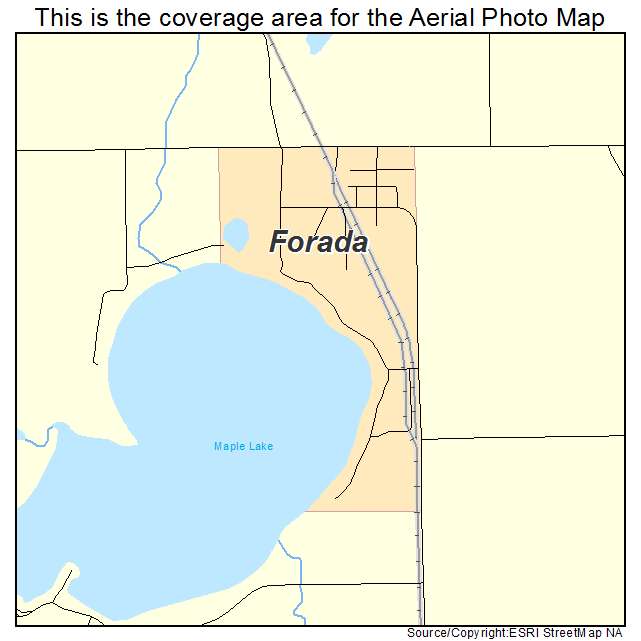 Forada, MN location map 