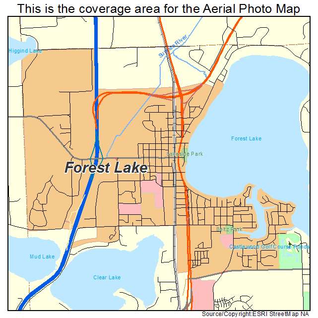 Forest Lake, MN location map 