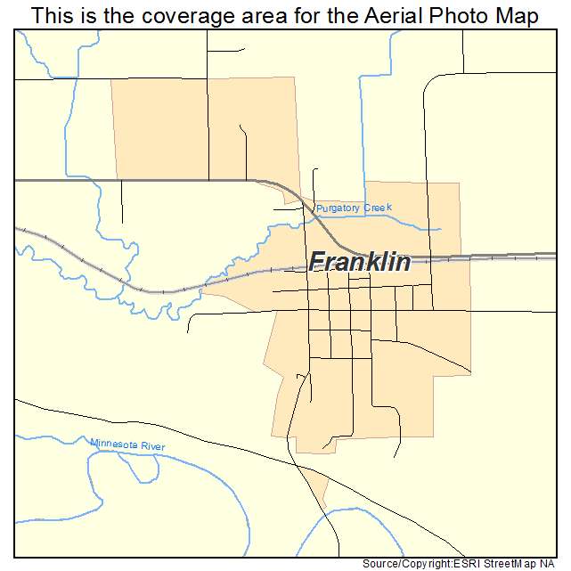 Franklin, MN location map 