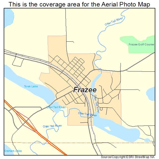 Frazee, MN location map 