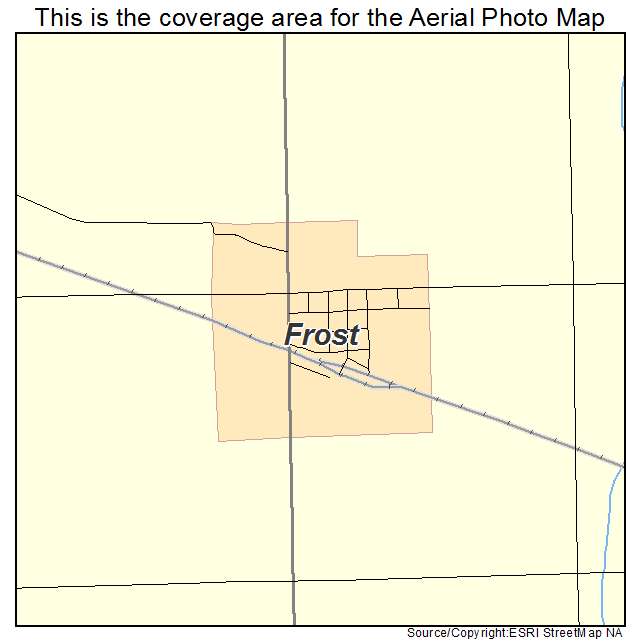 Frost, MN location map 