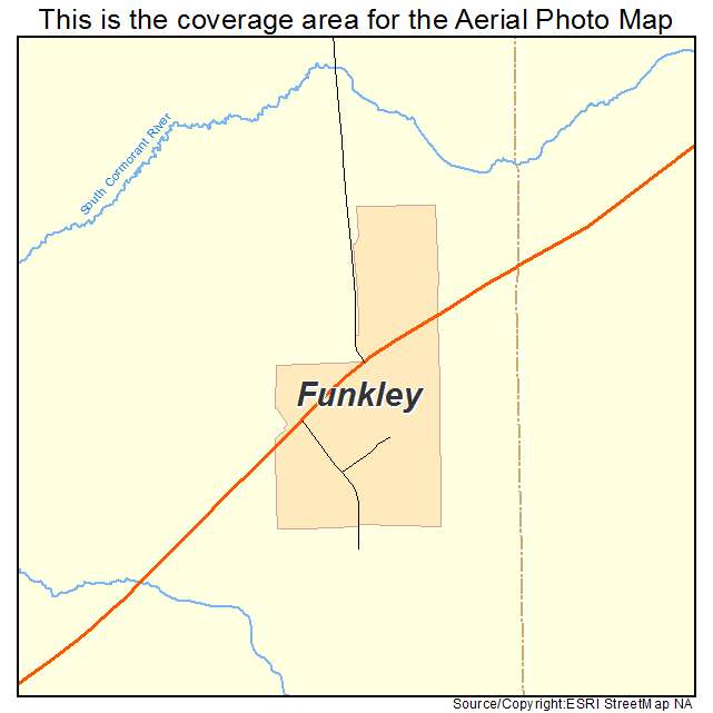 Funkley, MN location map 
