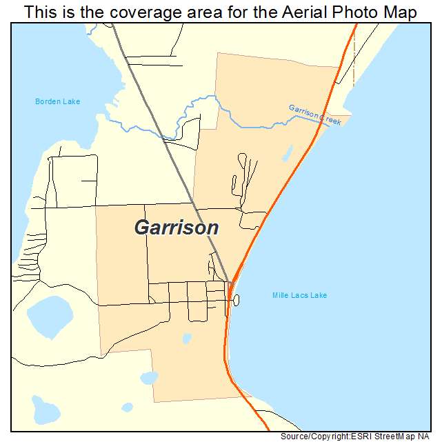 Garrison, MN location map 