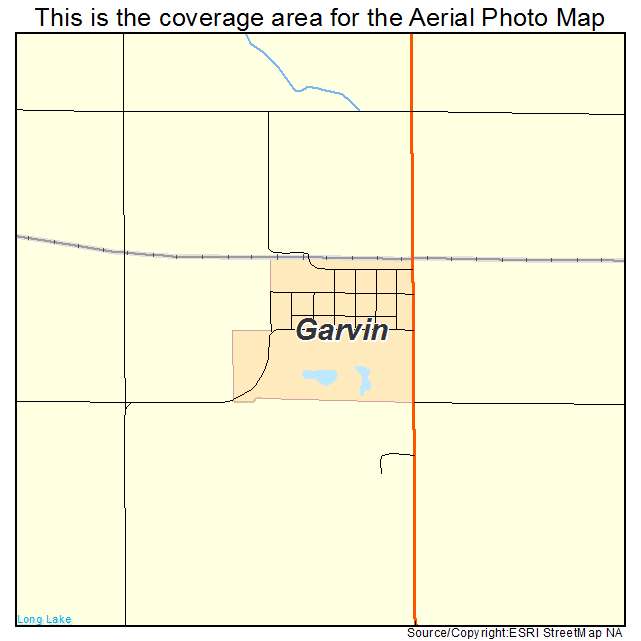 Garvin, MN location map 