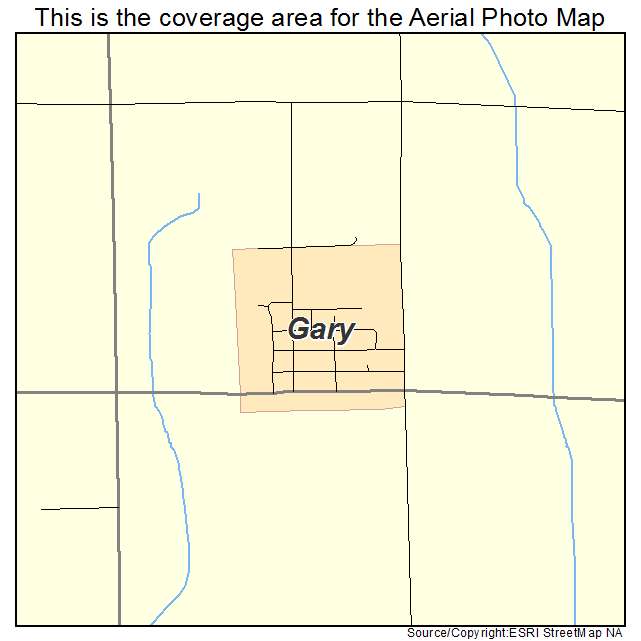 Gary, MN location map 