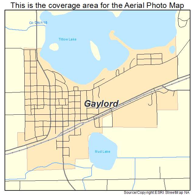 Gaylord, MN location map 