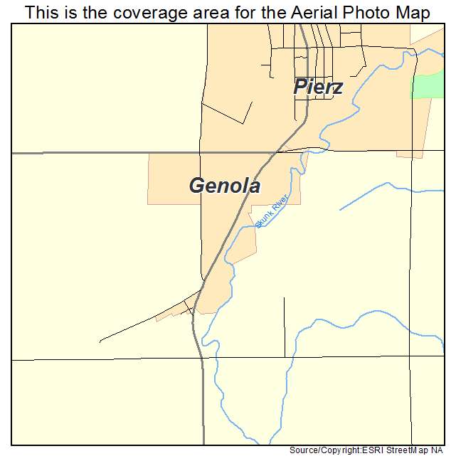 Genola, MN location map 
