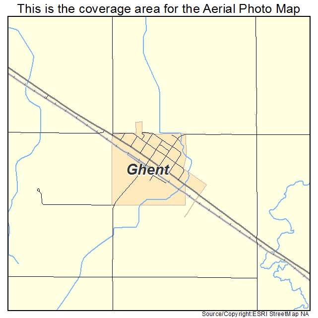 Ghent, MN location map 