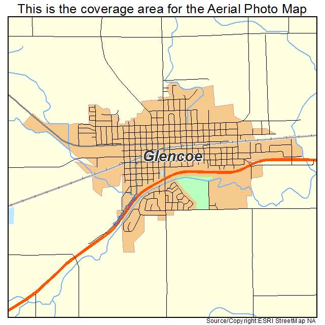 Glencoe, MN location map 