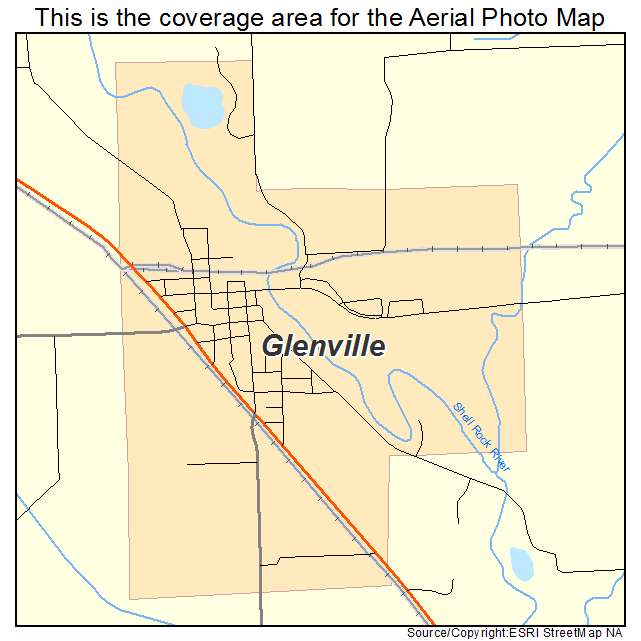 Glenville, MN location map 