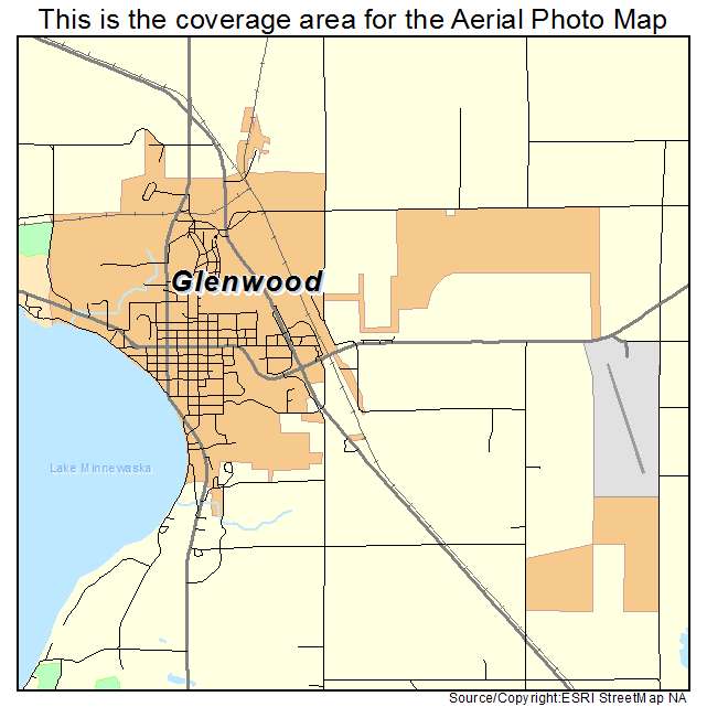 Glenwood, MN location map 