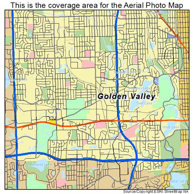 Golden Valley, MN location map 