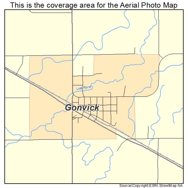 Gonvick, MN location map 