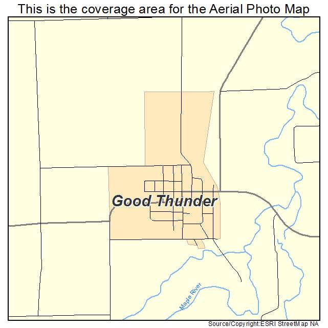 Good Thunder, MN location map 