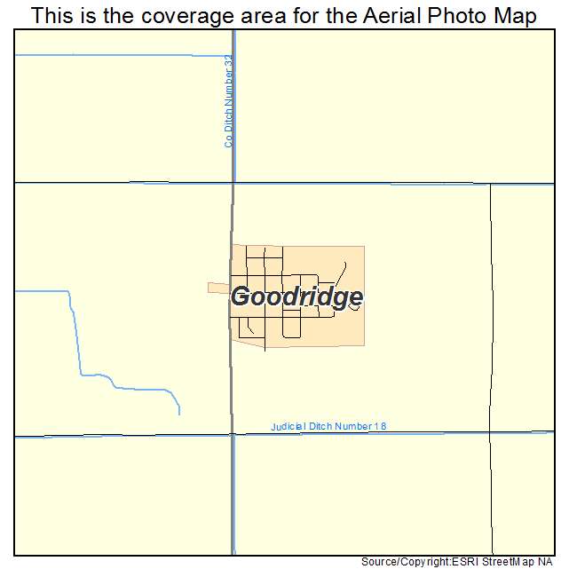 Goodridge, MN location map 