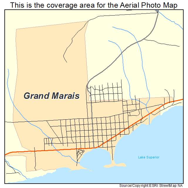 Grand Marais, MN location map 
