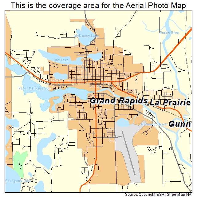 Grand Rapids, MN location map 