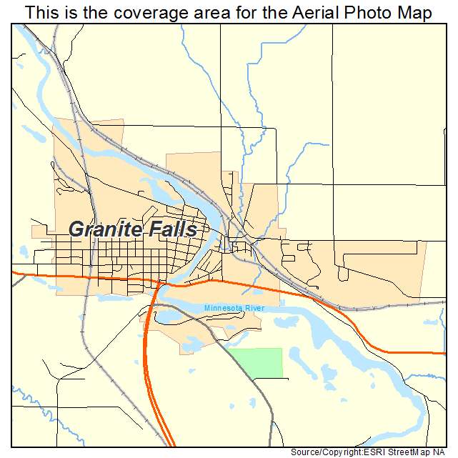 Granite Falls, MN location map 