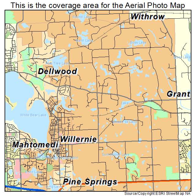 Grant, MN location map 