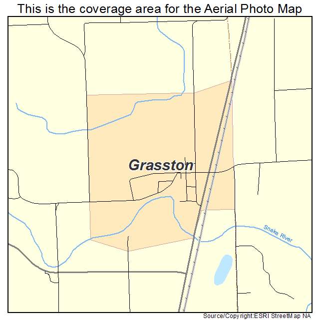 Grasston, MN location map 
