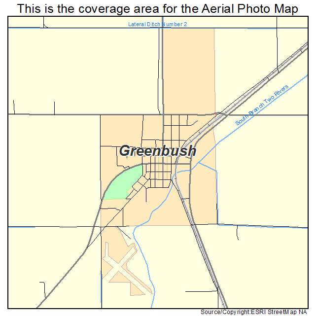 Greenbush, MN location map 