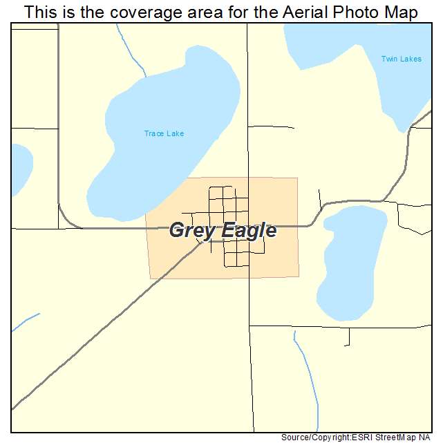 Grey Eagle, MN location map 