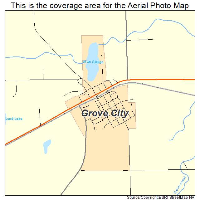 Grove City, MN location map 