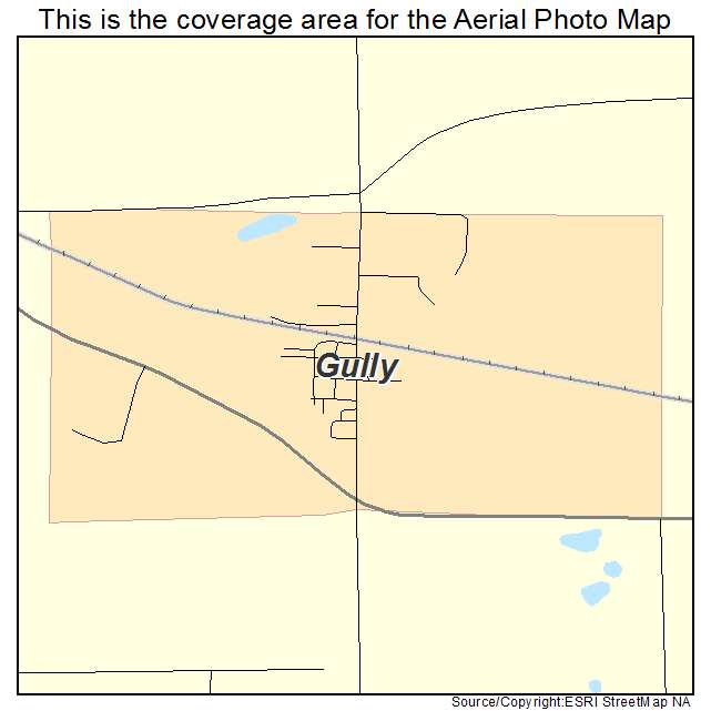 Gully, MN location map 