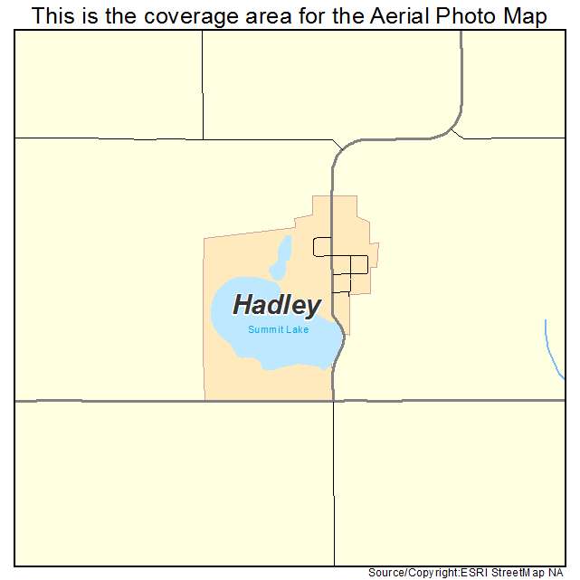 Hadley, MN location map 