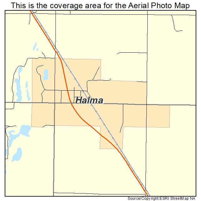 Halma, MN location map 