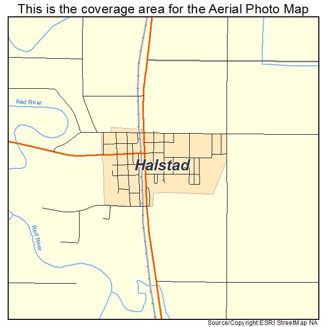 Halstad, MN location map 
