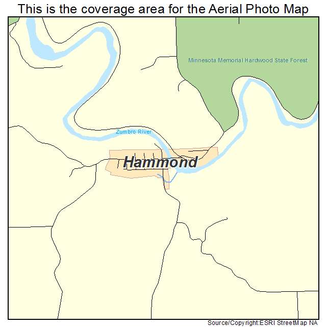 Hammond, MN location map 