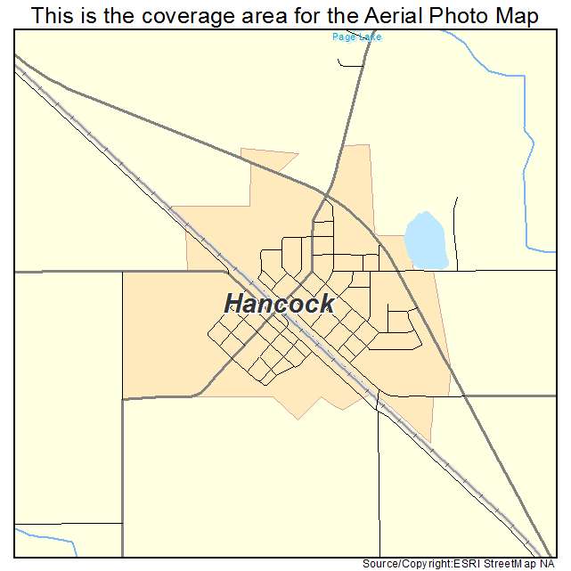 Hancock, MN location map 