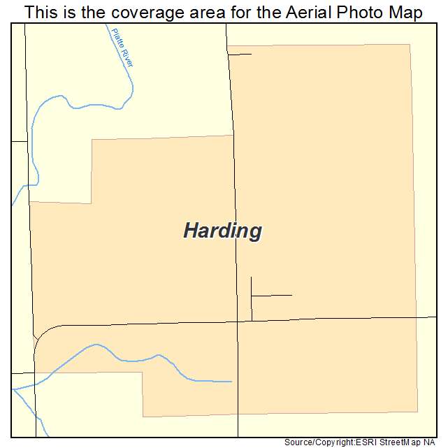 Harding, MN location map 