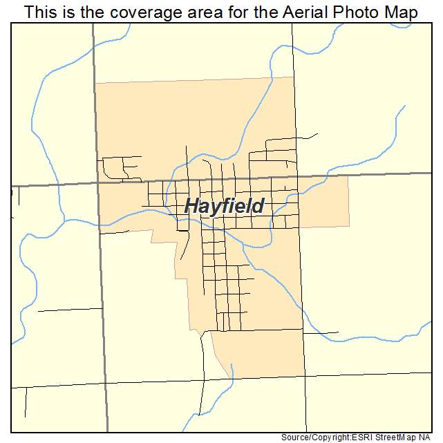 Hayfield, MN location map 