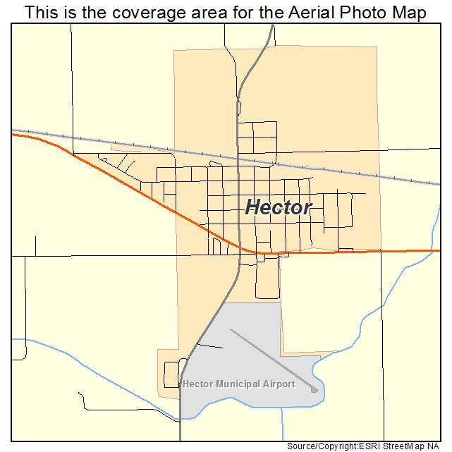 Hector, MN location map 