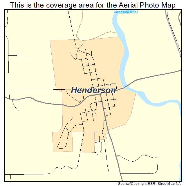 Henderson, MN location map 
