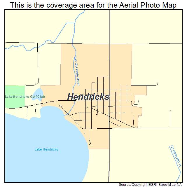 Hendricks, MN location map 