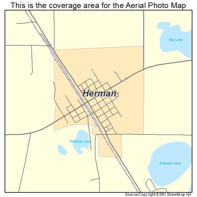 Herman, MN location map 