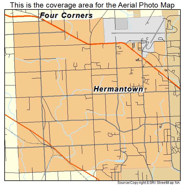 Hermantown, MN location map 