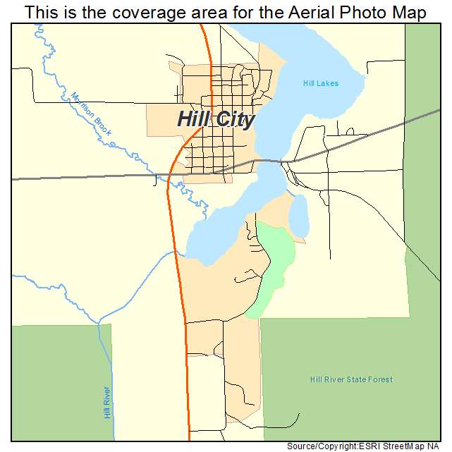 Hill City, MN location map 